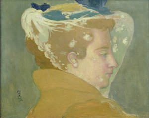 Retrato de Marthe con un velo blanco, 1894
